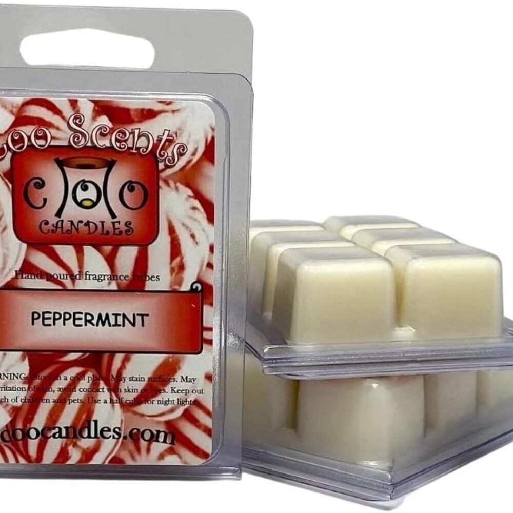 3 Pack Soy Blend Wickless Candles Scented Wax Melts Bars – Peppermint - Made